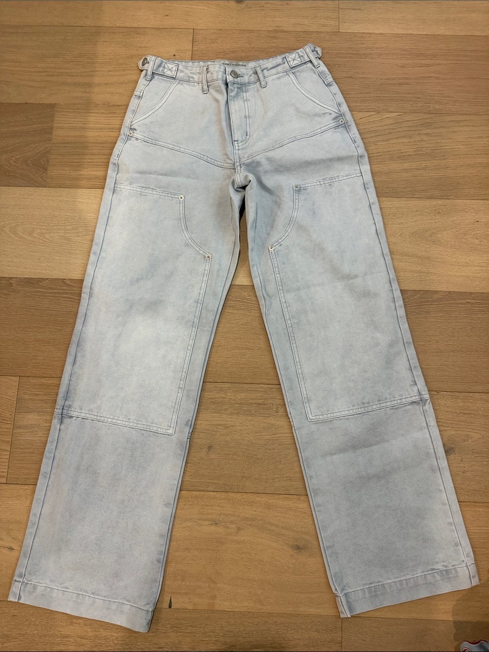 Naked wardrobe double knee workwear pants jeans